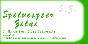 szilveszter zilai business card